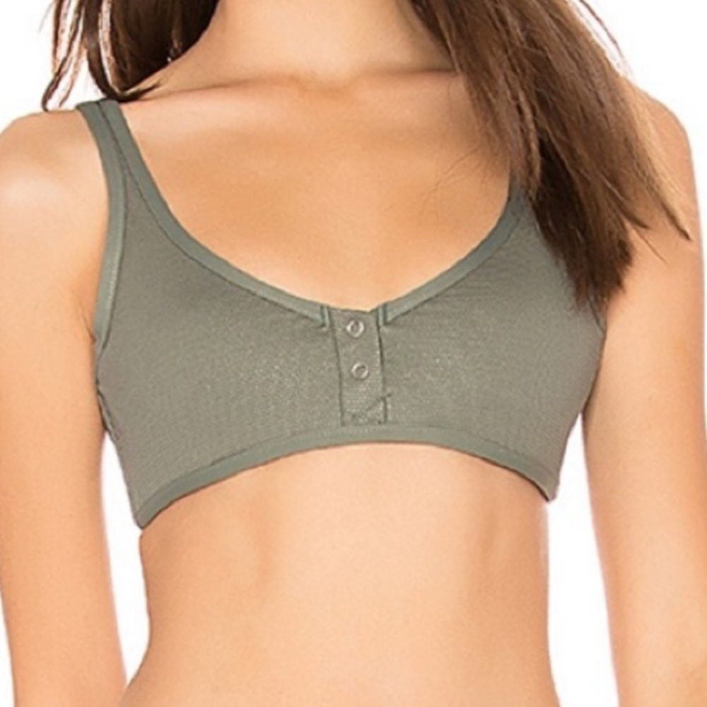 TAVIK Marlowe Bikini Top Underwire Button Up L